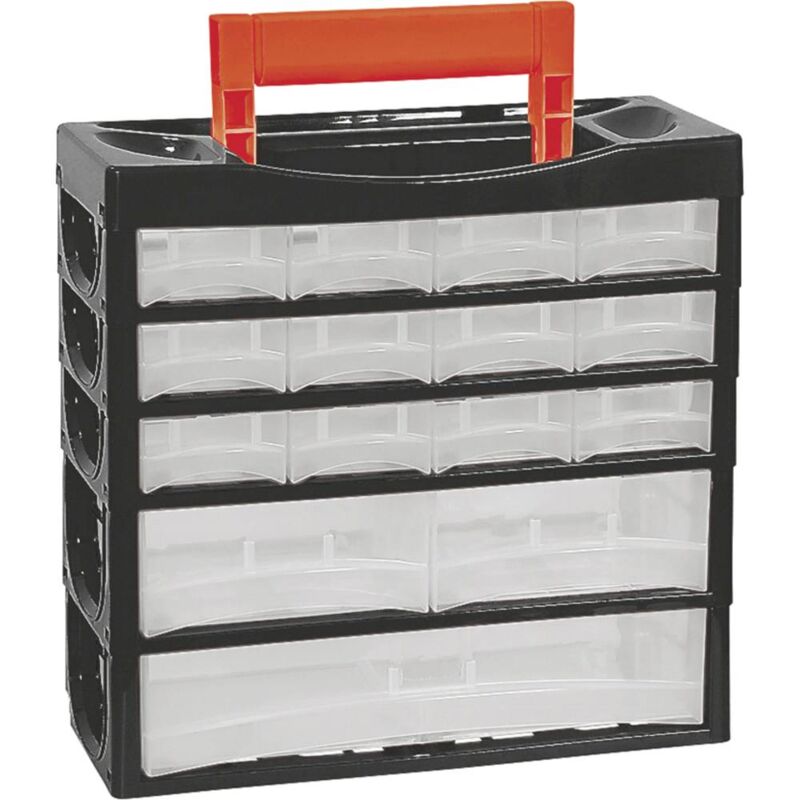 foto del prodotto alutec 66012 valigetta per minuteria scomparti 15 contenuto 1 pz.