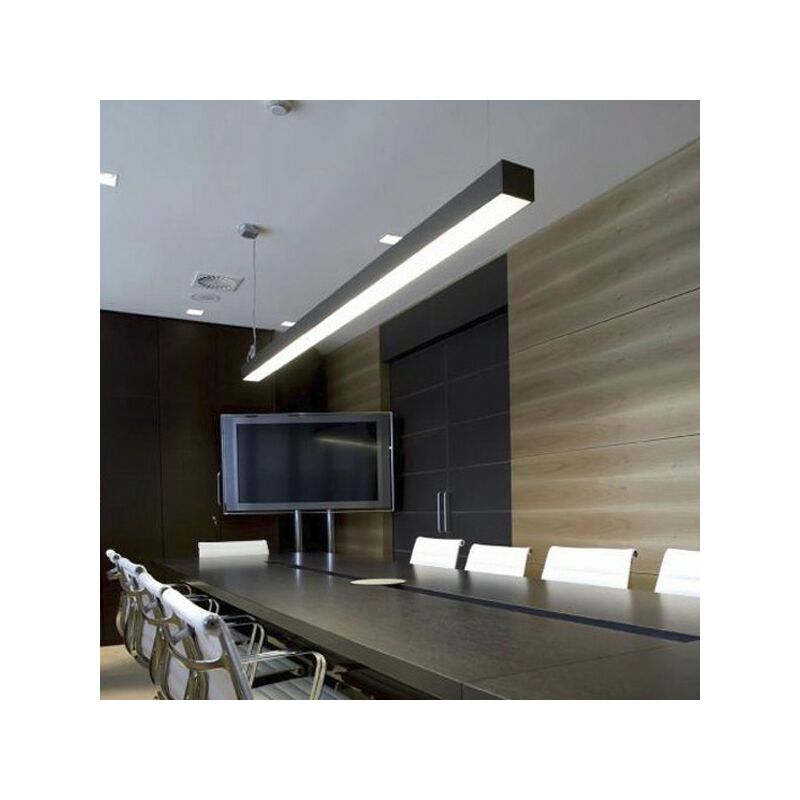 foto del prodotto alverlamp plafoniera lineare led 40w nero