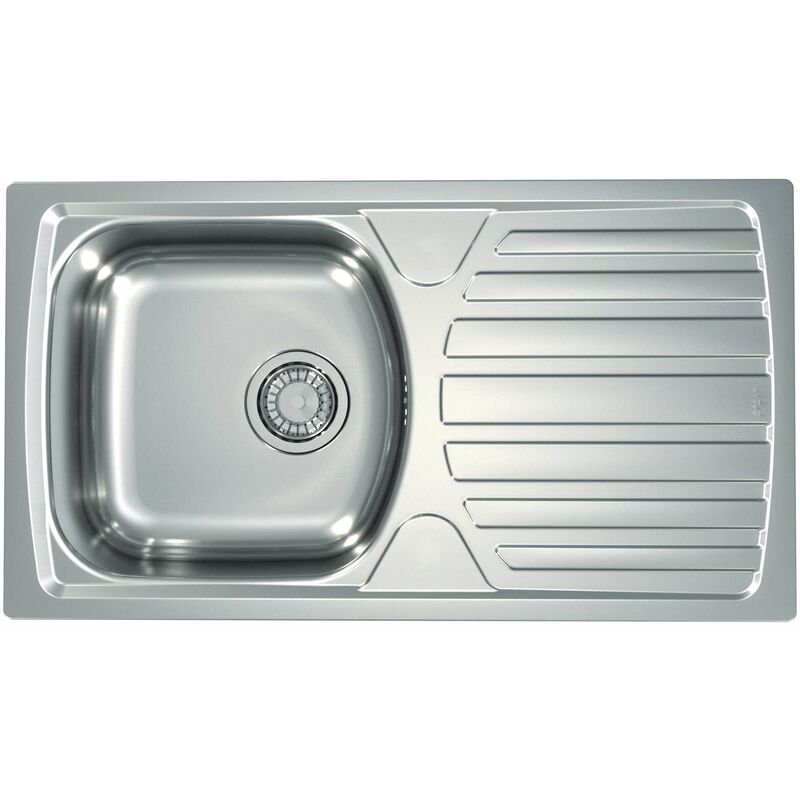 foto del prodotto alveus basic lavello 78x44 cm, scarico 9 cm, acciaio inox 1136539