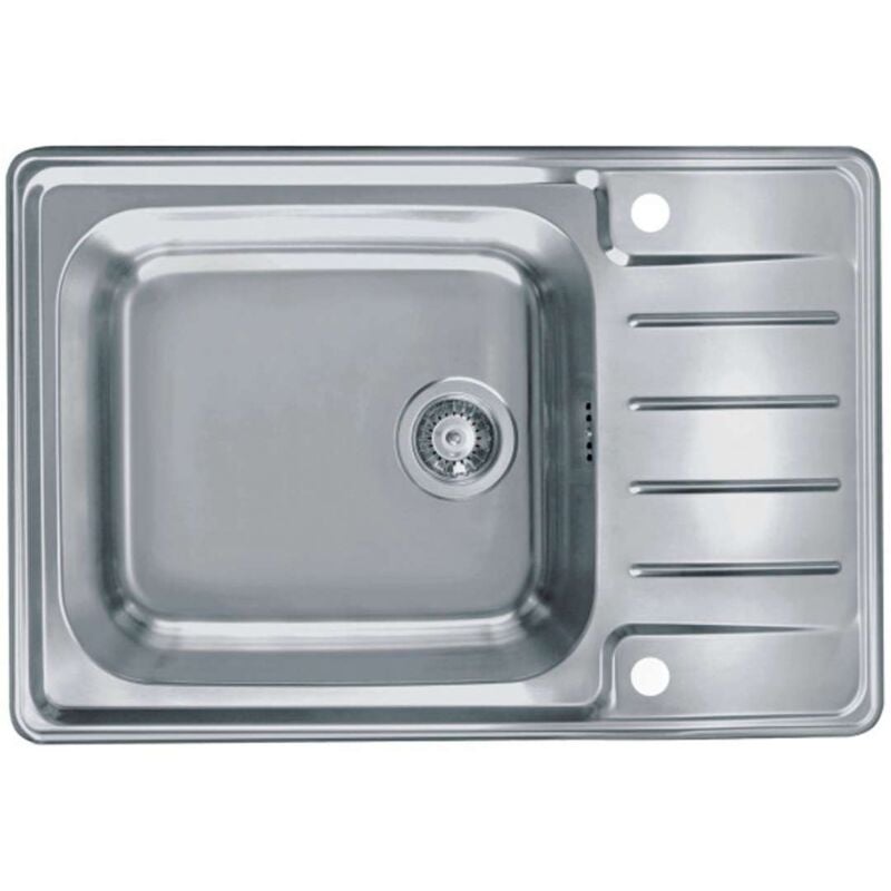 foto del prodotto alveus praktik lavello, 79x50 cm, con comando remoto dello scarico, acciaio inox 1122463