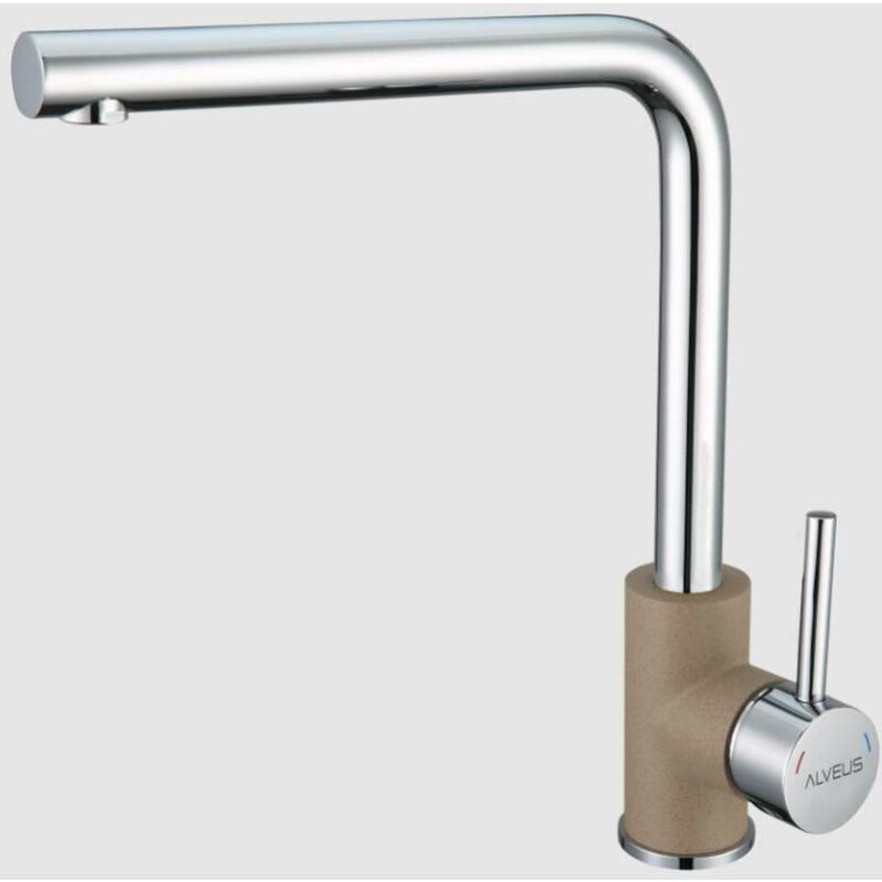 foto del prodotto alveus selma miscelatore da lavello, beige acciaio inox 1129042