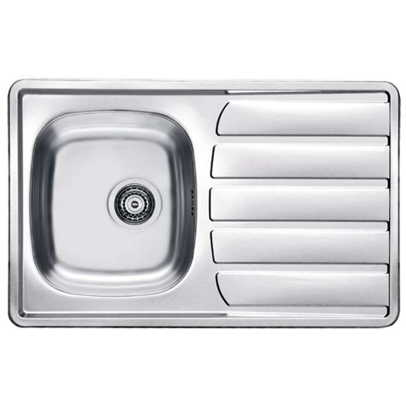 foto del prodotto alveus zoom lavello, 79x50 cm, acciaio inox 1098938