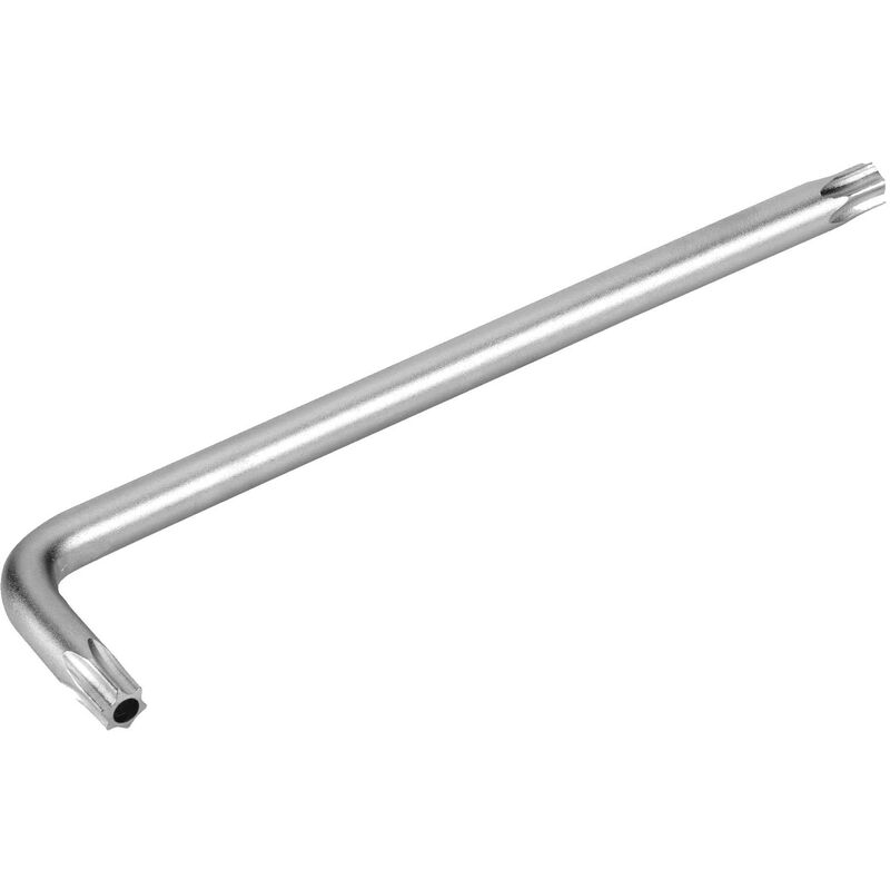 foto del prodotto alyco 194020 194020 chiave torx a gomito antimanomissione cr v nichelata t 20 in confezione da 10 unit , nero