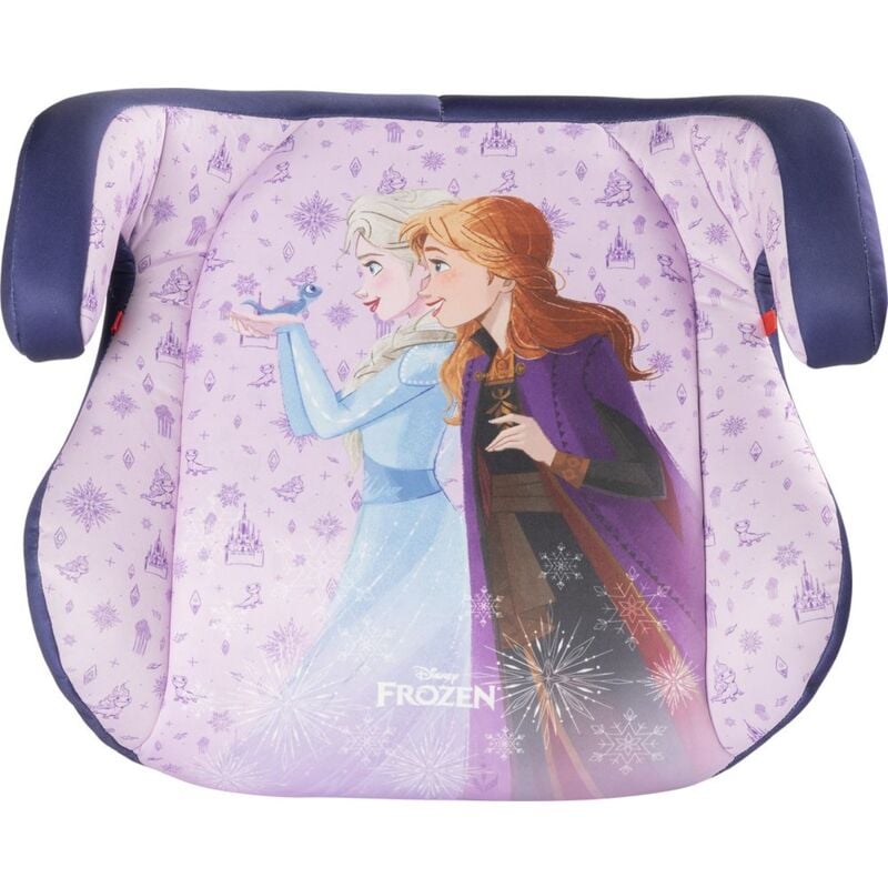 foto del prodotto alzabimbo isofix disney frozen per bambini da 125 a 150 cm elsa anna seggiolino azzurro sicurezza, alzatina auto, rialzo, seduta per bambini