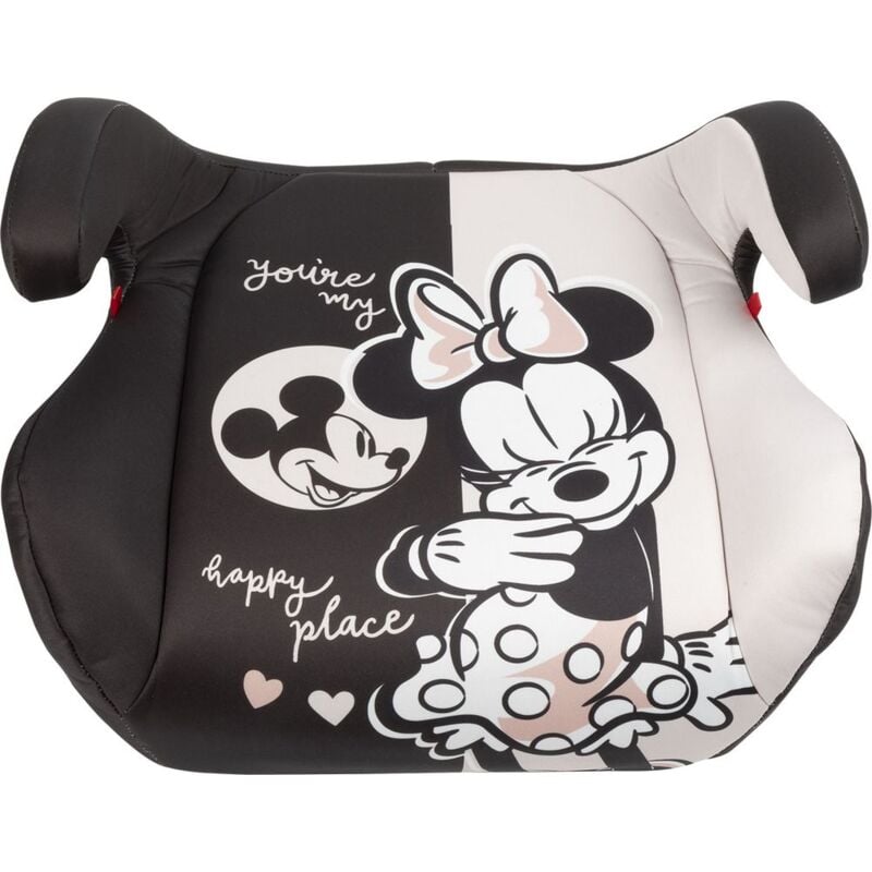 foto del prodotto alzabimbo isofix disney minnie adatto a bambini con altezza da 125 a a150 cm topolina seggiolino rosa sicurezza, alzatina per auto, rialzo, seduta