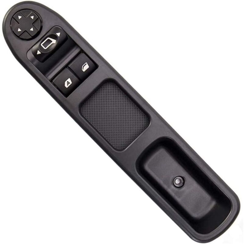 foto del prodotto alzacristallo anteriore sinistro posteriore per peugeot 207 citroen c3 6554.qc pomello di controllo nero
