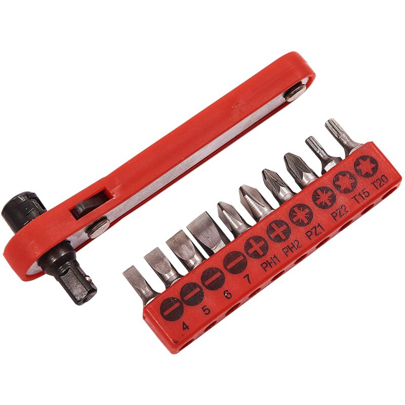 foto del prodotto am tech amtech l1560 cacciavite a cricchetto offset, multicolore