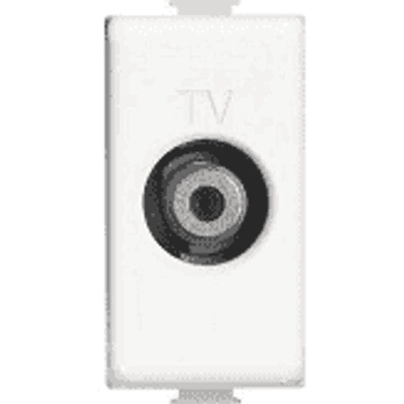 foto del prodotto am5202f - connettore coassiale tv tipo f - impedenza 75 ohm - aggancio a vite - 1 modulo - bticino