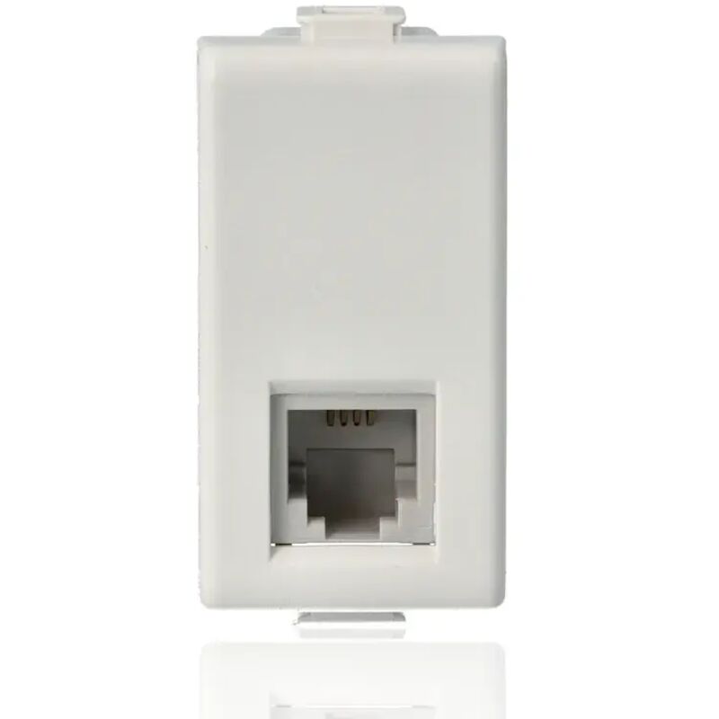 foto del prodotto am5958 11n connettore telefonico rj11 connessione tipo k10 bianco matix bticino