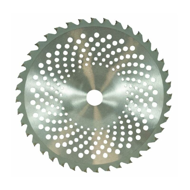 foto del prodotto ama disco di ricambio per decespugliatore con 40 denti e placchette in tungsteno con profilo bombato ampiezza taglio 255mm