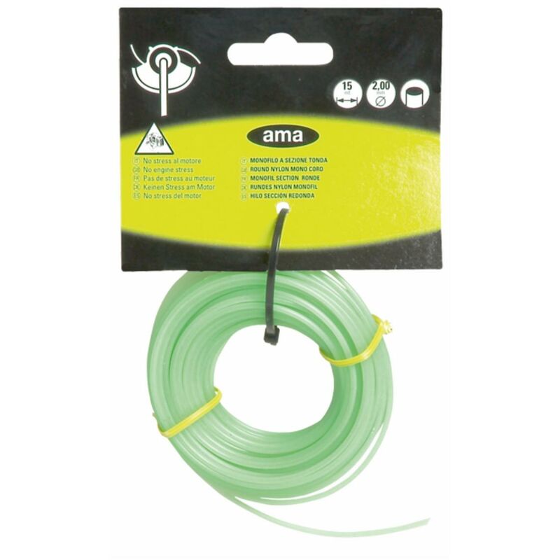 foto del prodotto ama filo per decespugliatore evergreen da 15m sezione tonda 1,65mm