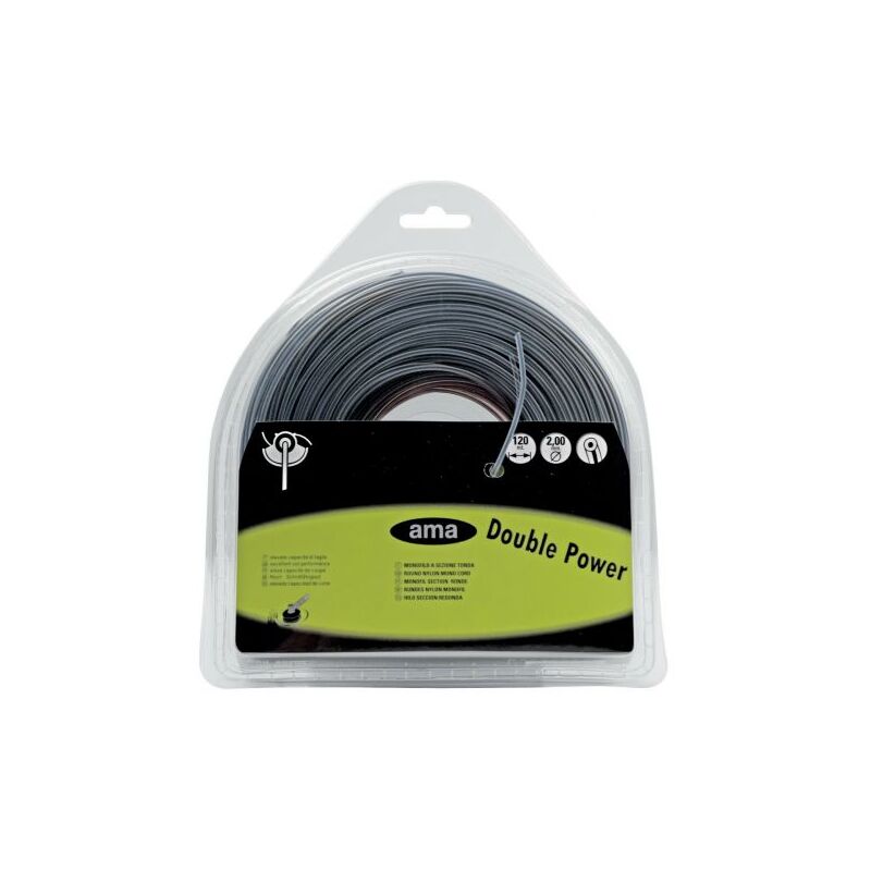foto del prodotto ama filo per decespugliatore mm 3,3 x 45 mt bicomponente douple power tondo 26801 