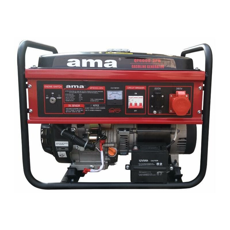 foto del prodotto ama generatore a benzina trifase con avr da 389cc 5,5kw