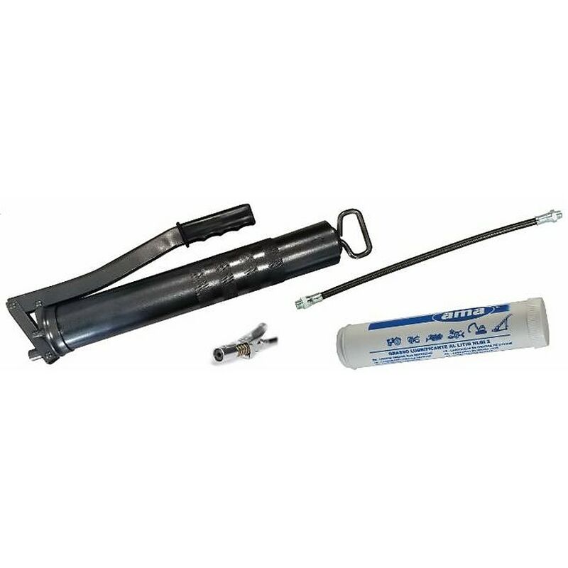 foto del prodotto ama kit pompa ingrassaggio a leva made in italy con testina g coupler