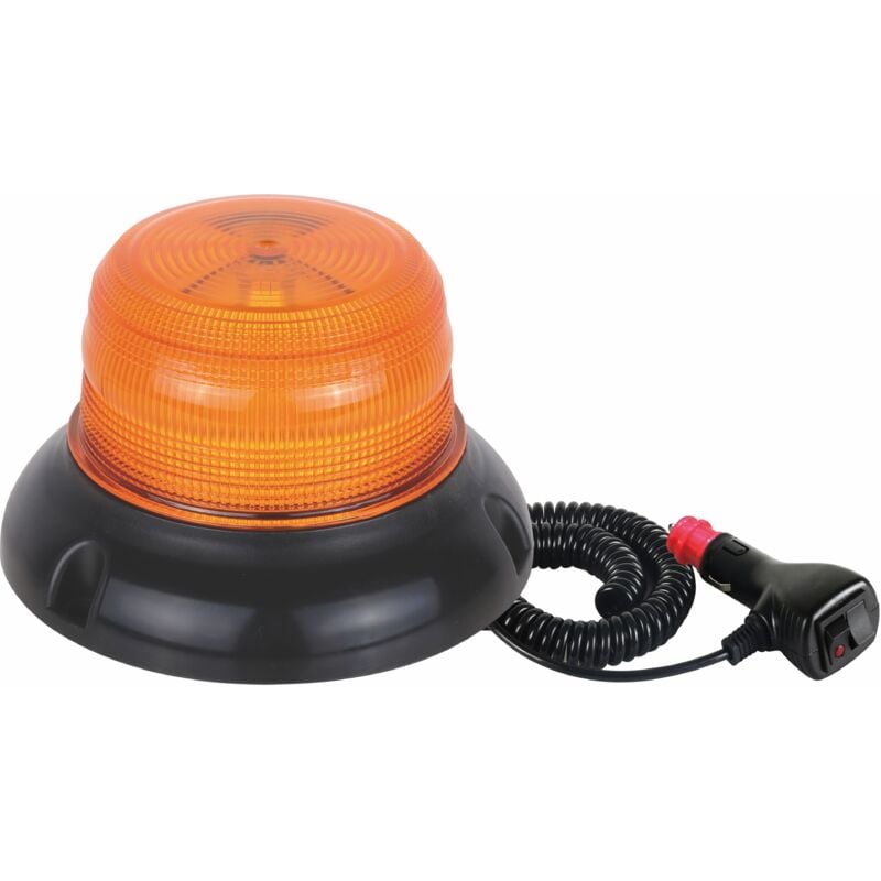foto del prodotto ama lampeggiante a led base magnetica arancione