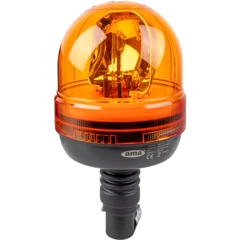 foto del prodotto ama lampeggiante alogeno per trattori base flessibile magnetica 12v 55w
