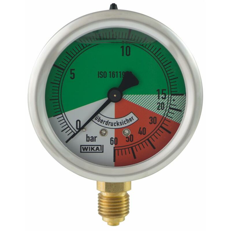 foto del prodotto ama manometro isometrico alla glicerina 63mm con filetto m 1 4 cilindrico