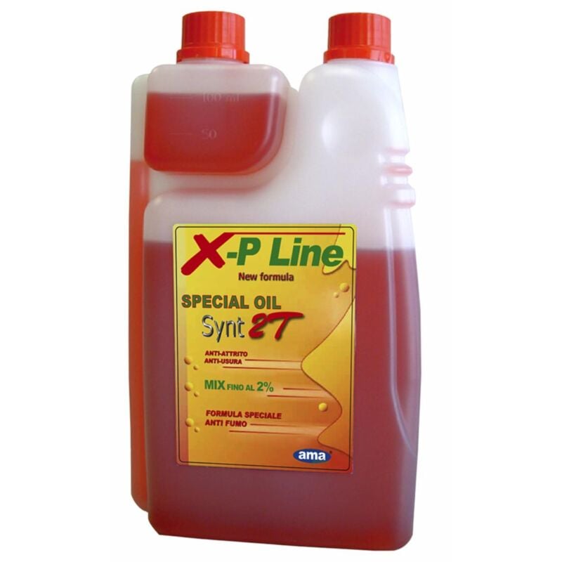 foto del prodotto ama olio per miscela 2t x p line sintetico da lt 1 con dosatore 26707 