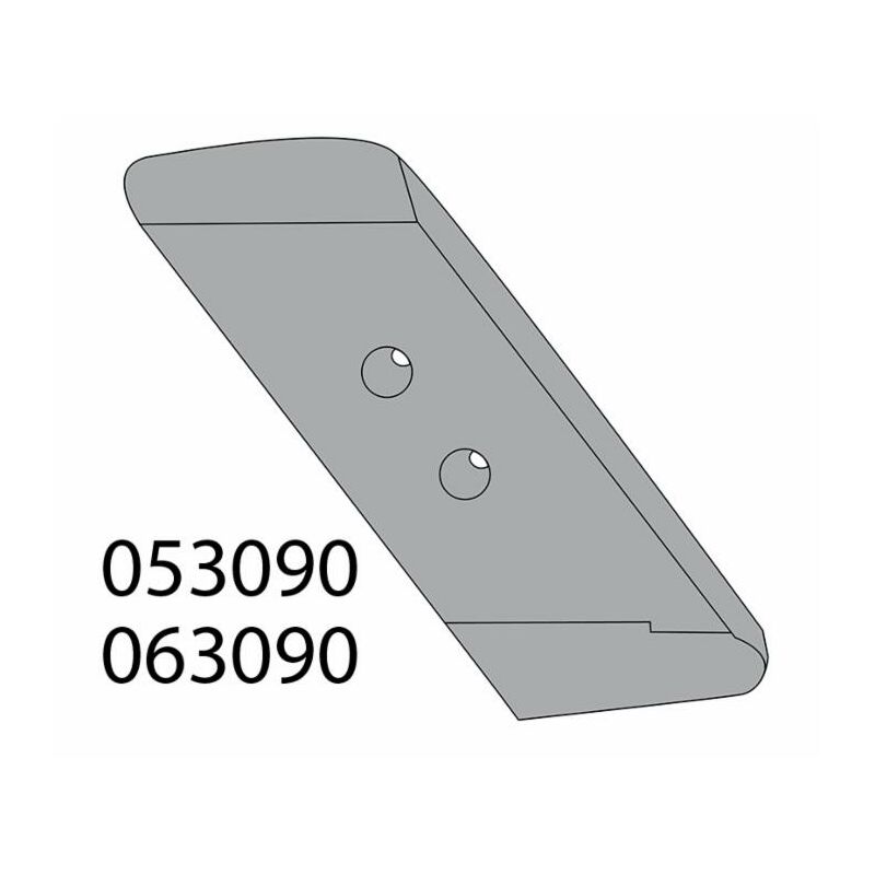 foto del prodotto ama punta reversibile adattabile kverneland 053090 dx spessore 15mm