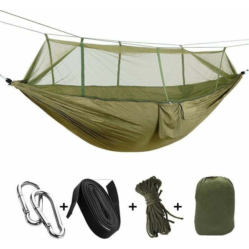 foto del prodotto amaca con zanzariera, amaca sospesa con zanzariera, per due persone, ultraleggera, portatile, per campeggio, giardino, viaggi