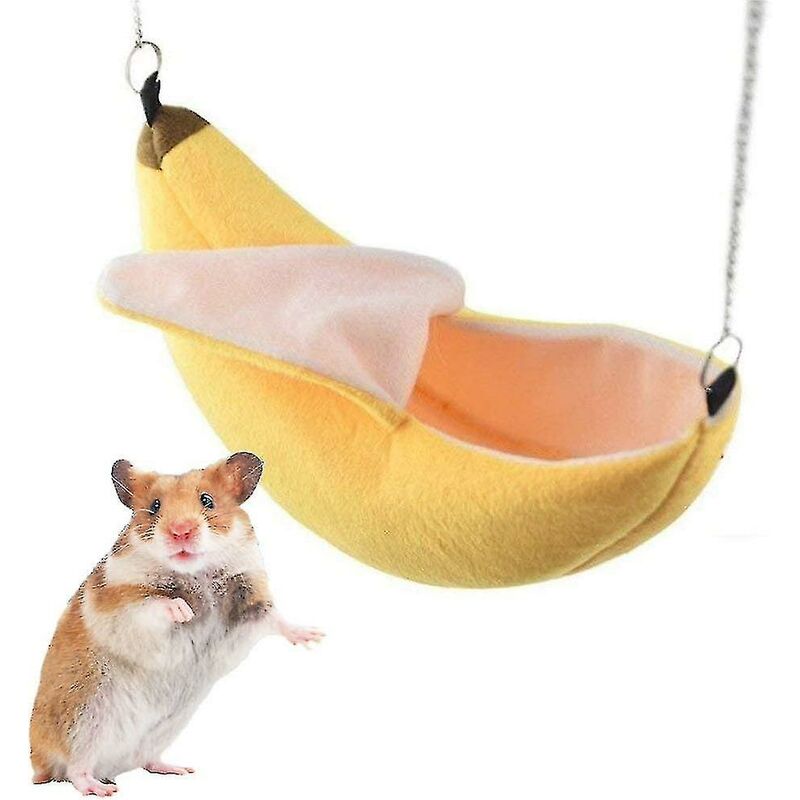 foto del prodotto amaca criceto banana, letto caldo per simpatici animaletti