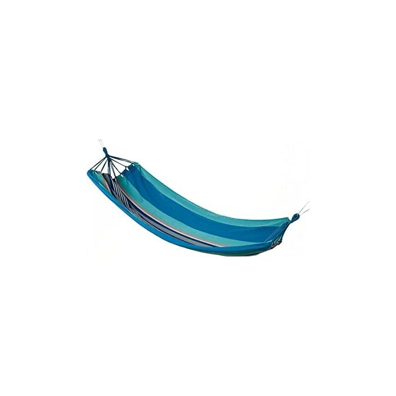 foto del prodotto amaca da esterno 100x200cm colore blu a righe