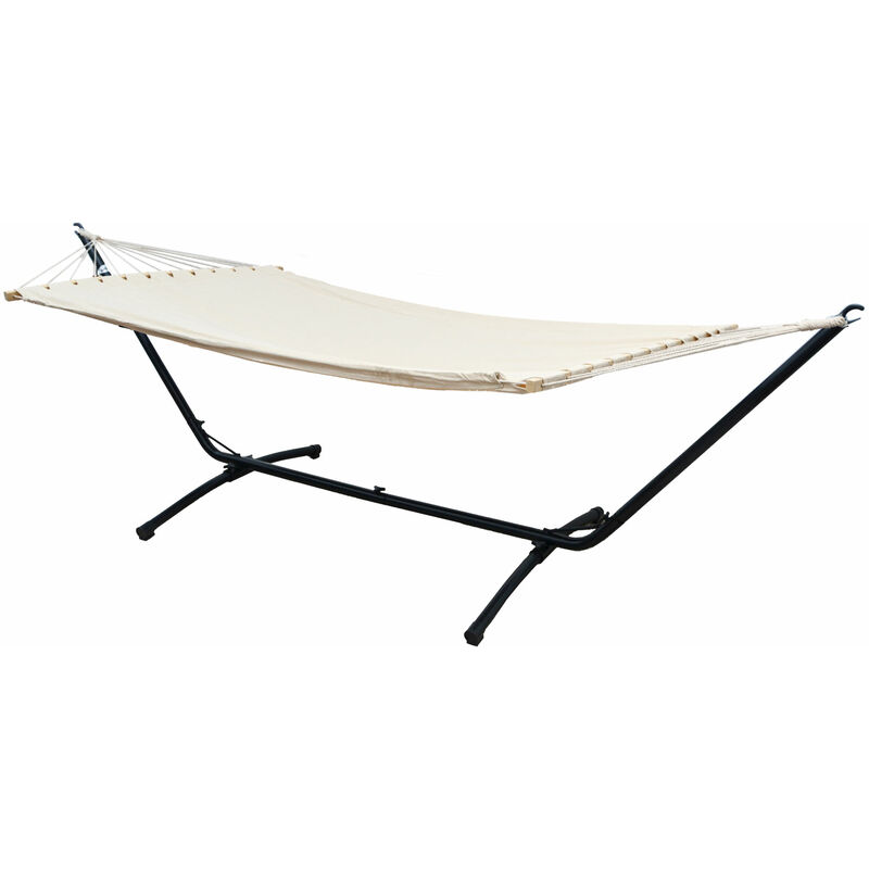 foto del prodotto amaca da giardino con struttura telo amaca con supporto 310cm amaca doppia