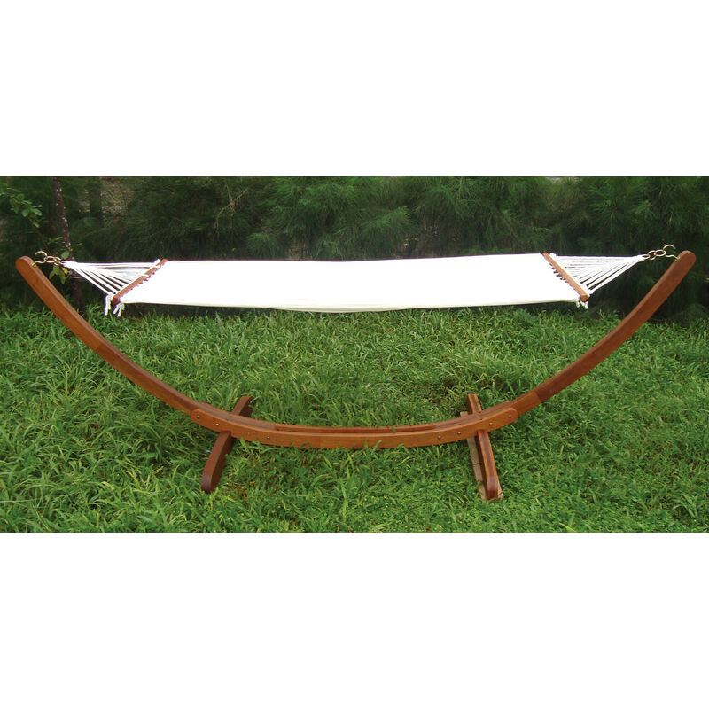 foto del prodotto amaca da giardino con supporto in legno 3,2x1x1m bauer