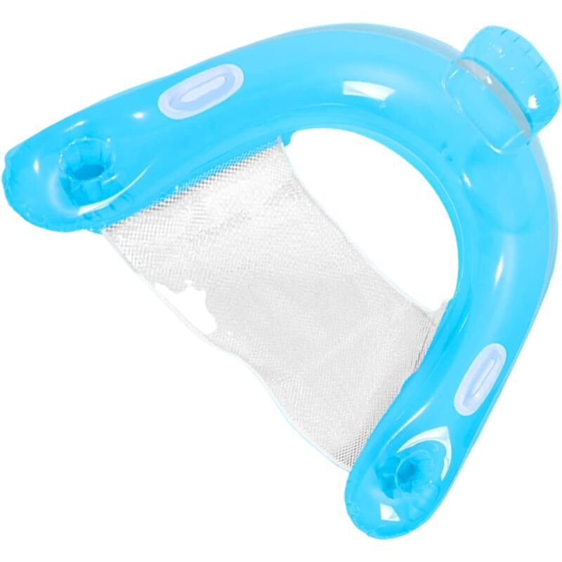 foto del prodotto amaca gonfiabile per acqua materassino per piscina 4 in 1 sedia per piscina amaca gonfiabile blu