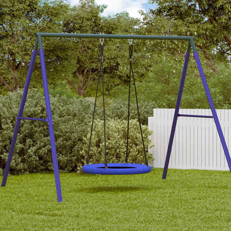 foto del prodotto amaca nido blu, 100 cm, sostiene fino a 100 kg, realizzata in tessuto oxford. vidaxl