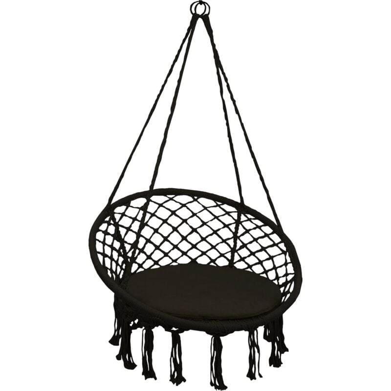 foto del prodotto amaca polinesia 60x80cm con cuscino nero