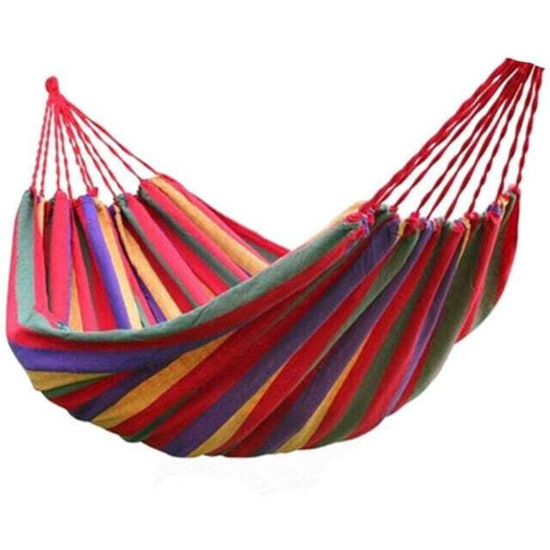 foto del prodotto amaca portatile con borsa per il trasporto, 260x80 cm, resistente, durevole e facile da montare, per giardino, spiaggia, campeggio, escursionismo