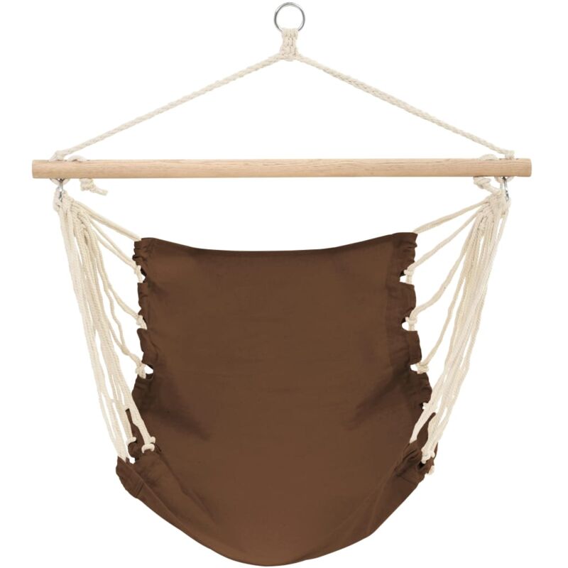 foto del prodotto amaca seduta 1,0 x 0,8 m. in cotone, caffè