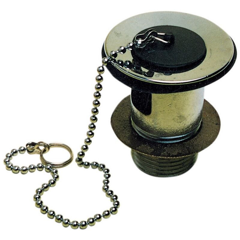 foto del prodotto amaflex - idraulica -piletta ott. crom. c/tappo e catena gr. 1'1/42 pz