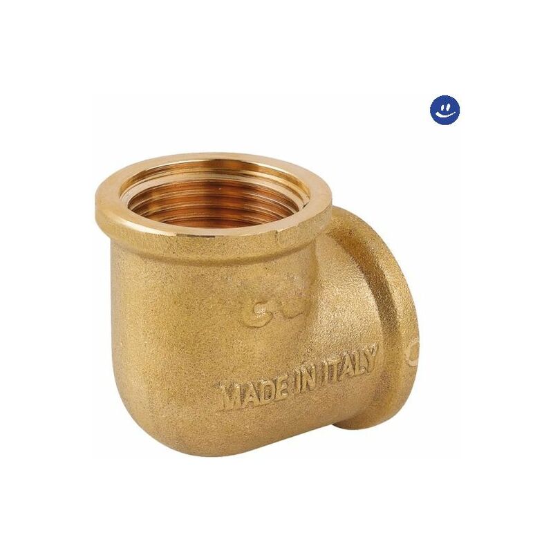 foto del prodotto amaflex raccordo curvo intermedio in ottone giallo serie c006 3 8 cavaletto