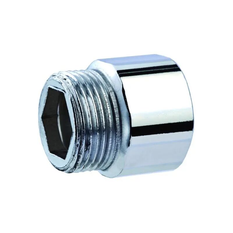 foto del prodotto amaflex raccordo diritto maschio femmina in acciaio zincato 3 8 x 1,5 cm raccorderie metalliche
