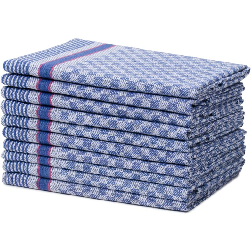 foto del prodotto amago 10 strofinacci, 100 cotone, 50 x 100 cm blu