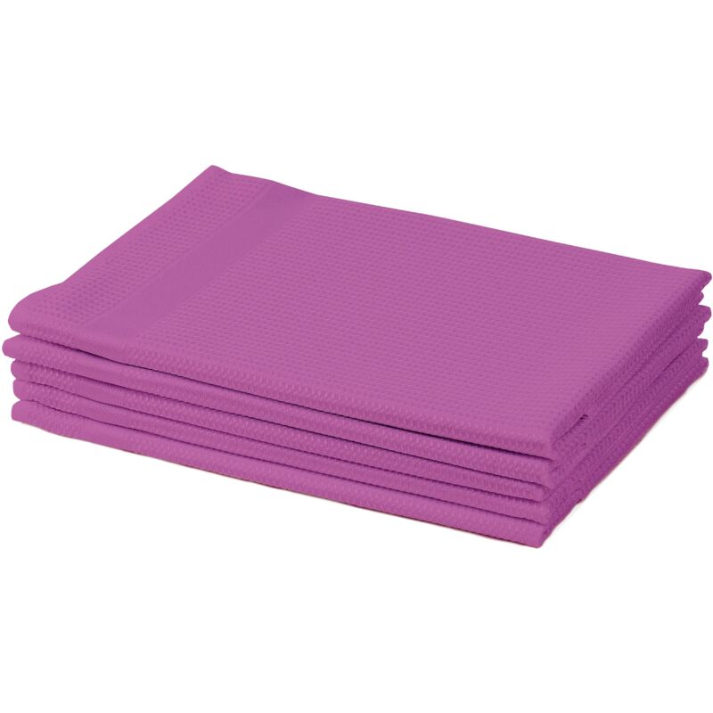foto del prodotto amago 5 panni in microfibra per vetri, 45 x 65 cm viola