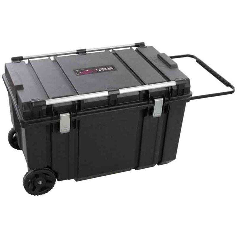 foto del prodotto amahorse baule trolley porta sella a due ruote e chiusura con cerniere