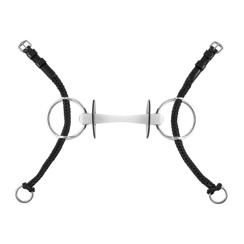 foto del prodotto amahorse nylon gag bit full, marrone