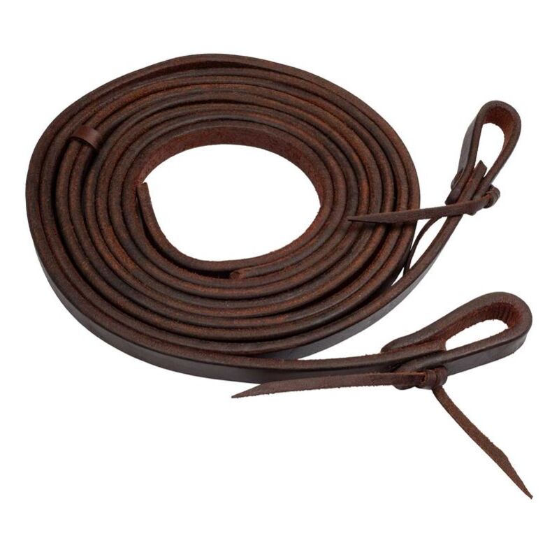 foto del prodotto amahorse redini western divise in cuoio liscio 5 8 taglia unica, marrone oliato