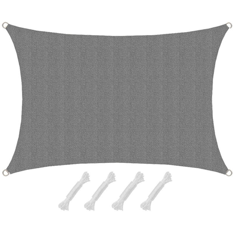 foto del prodotto amanka 1x2 vela ombreggiante permeabile tenda da sole per giardino balcone pergola