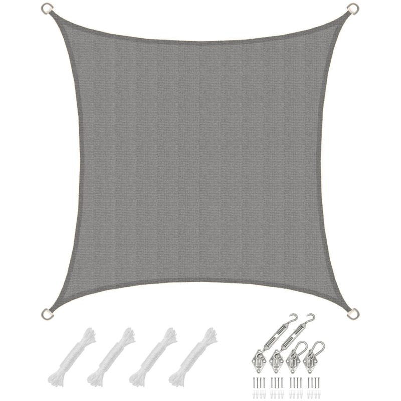 foto del prodotto amanka 2x2 vela solare quadrata tenda da sole traspirante tendalino con fissaggio