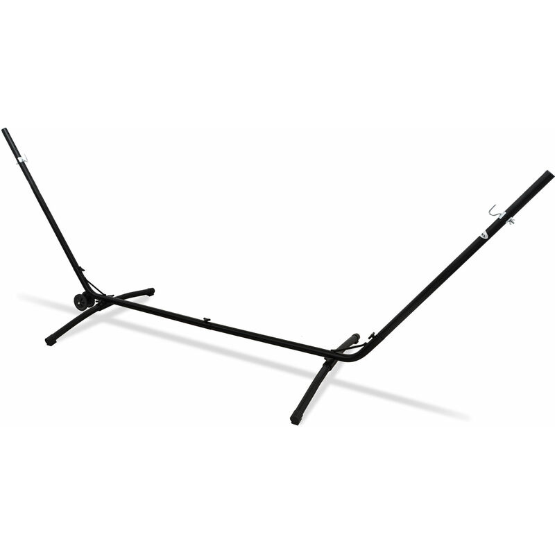 foto del prodotto amanka 335x100 supporto per amaca regolabile con ruote 120kg base amaca da giardino