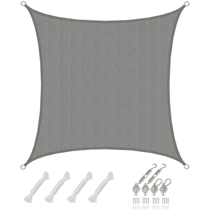 foto del prodotto amanka 3x3 vela solare quadrata tenda da sole traspirante tendalino con fissaggio