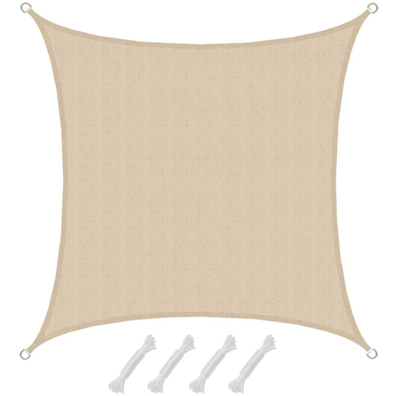 foto del prodotto amanka sonnensegel thar ivory m 3x3m hdpe
