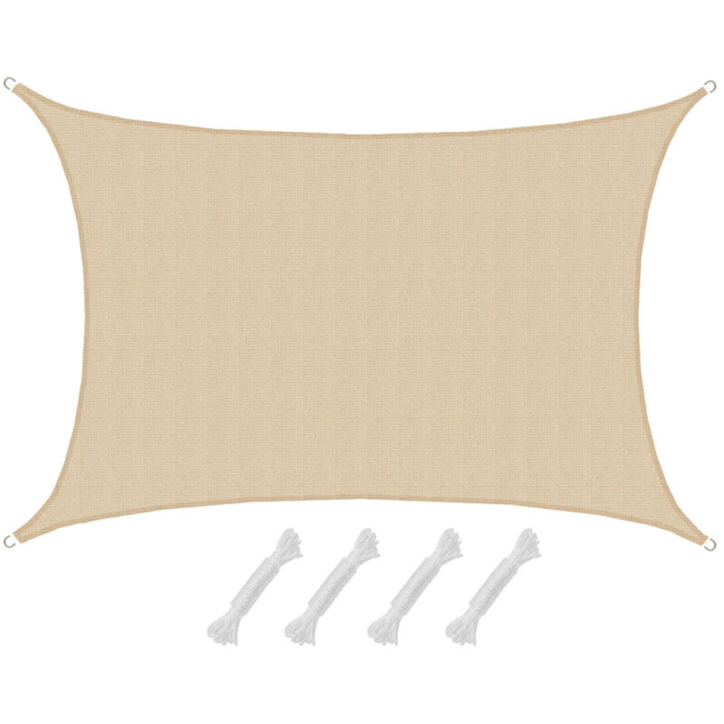 foto del prodotto amanka sonnensegel thar ivory xl 4x6m hdpe