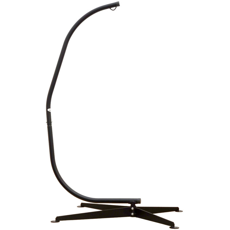 foto del prodotto amanka sostegno per sedia sospesa 205cm supporto per appendere sedile sospeso max 150kg acciaio nero