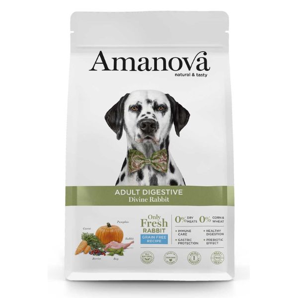 foto del prodotto amanova adult digestive coniglio grain free 2 kg 1 ordine scegli lo sconto bzr5 bzr20 200 punti fedelt 