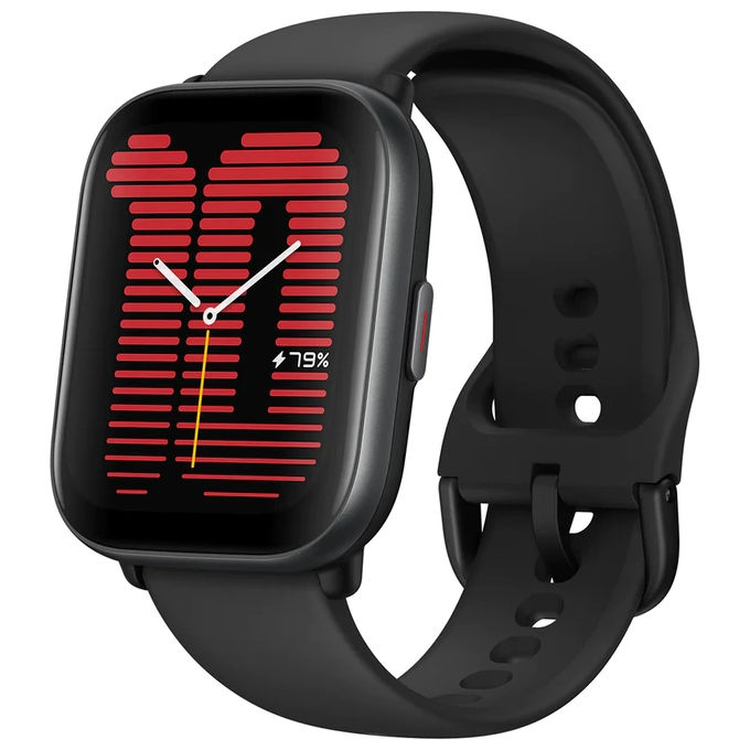 foto del prodotto amazfit active 1.75 amoled gps sport salute chiamate notifiche nero